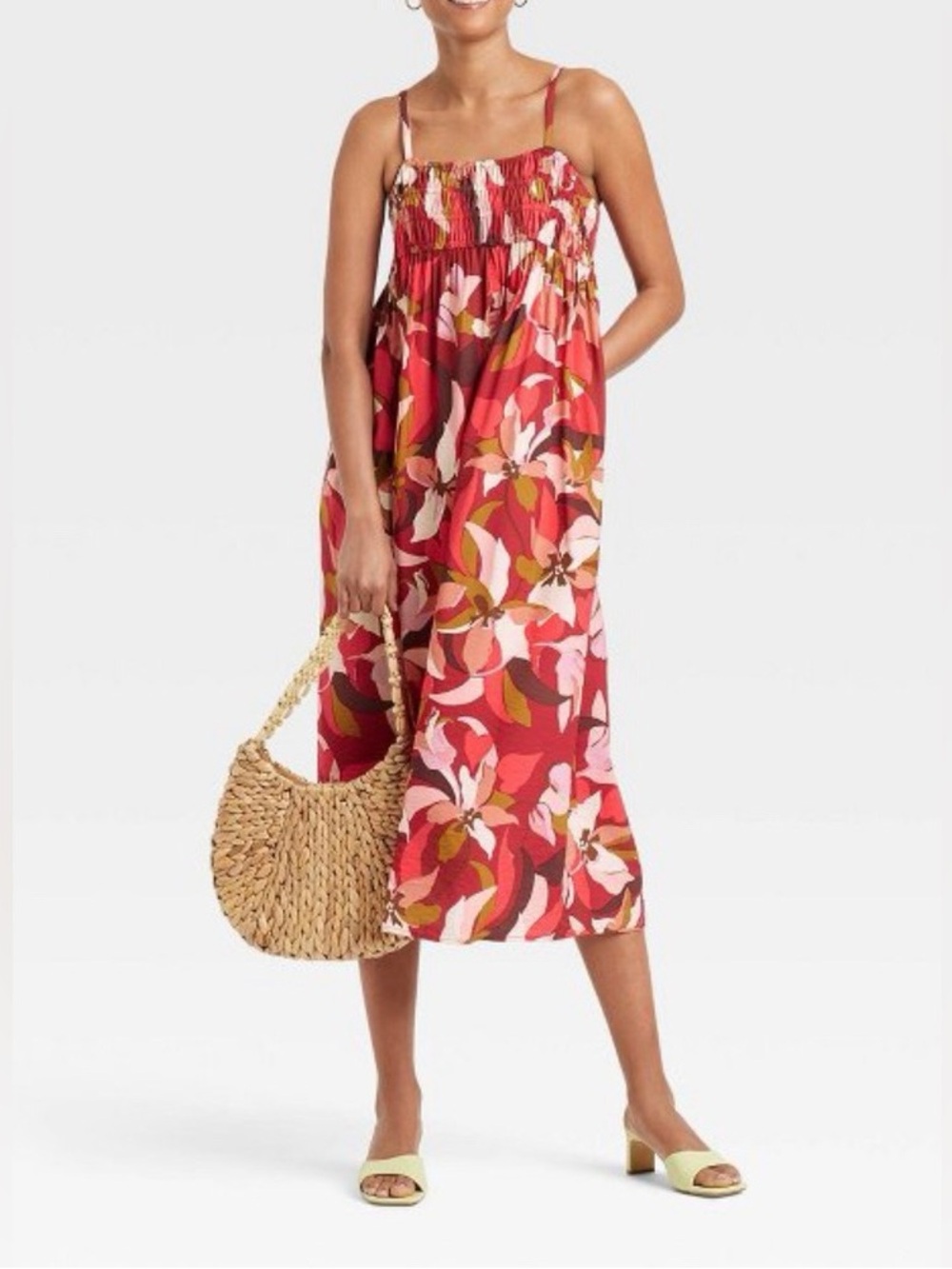 A NEW DAY | Red Floral Dress